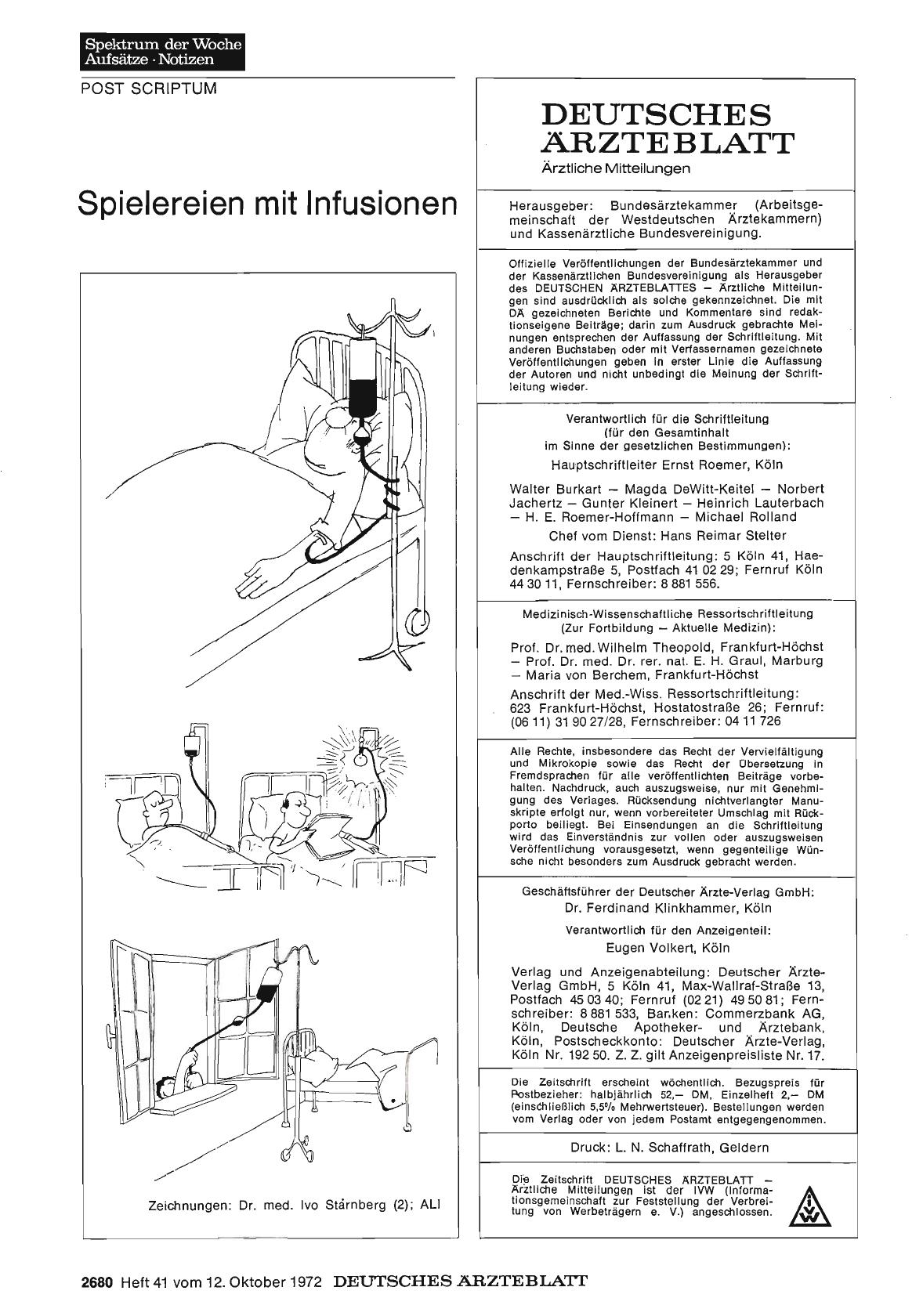 Vorschauseite 1: Spielereien mit Infusionen