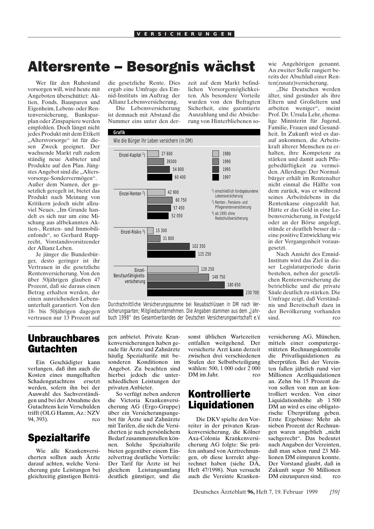 Vorschauseite 1: Spezialtarife