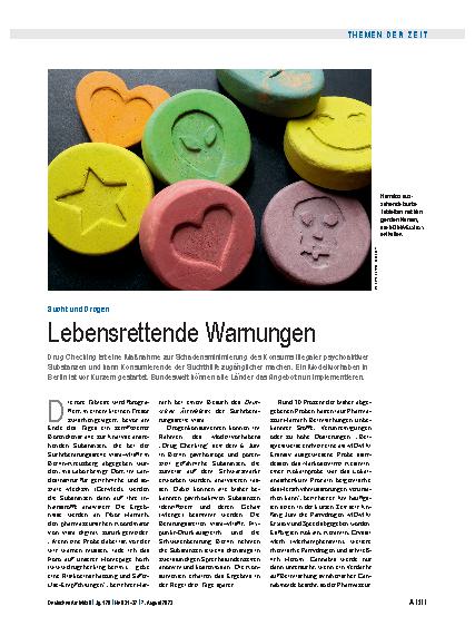 Vorschauseite 1: Sucht und Drogen: Lebensrettende Warnungen