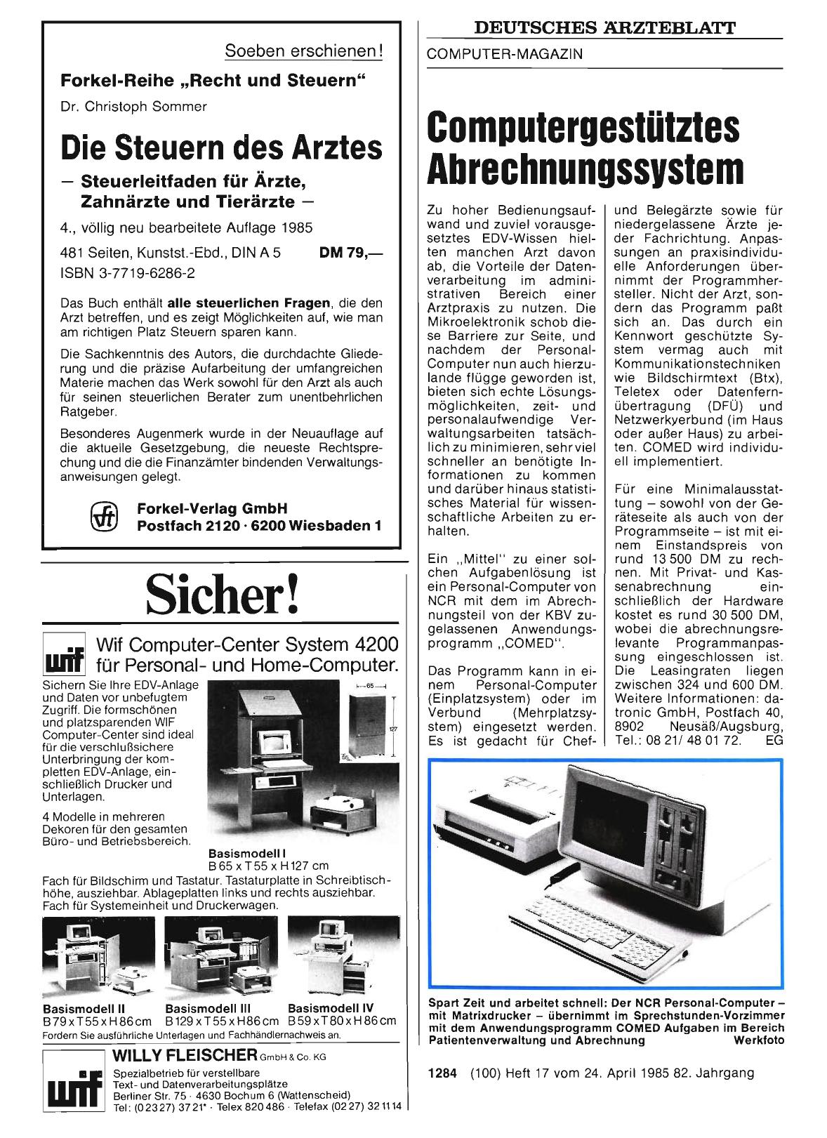 Vorschauseite 1: Computergestütztes Abrechnungssystem