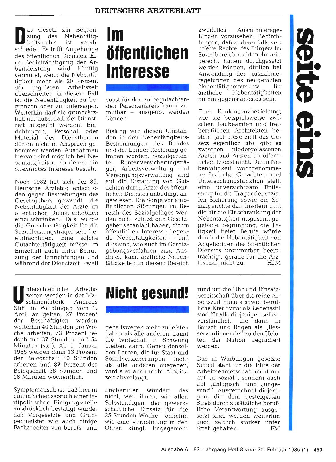 Vorschauseite 1: Im öffentlichen Interesse