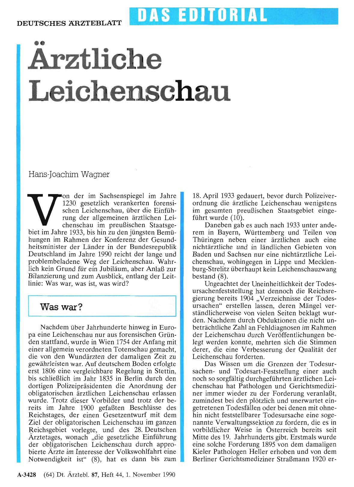Vorschauseite 1: Ärztliche Leichenschau
