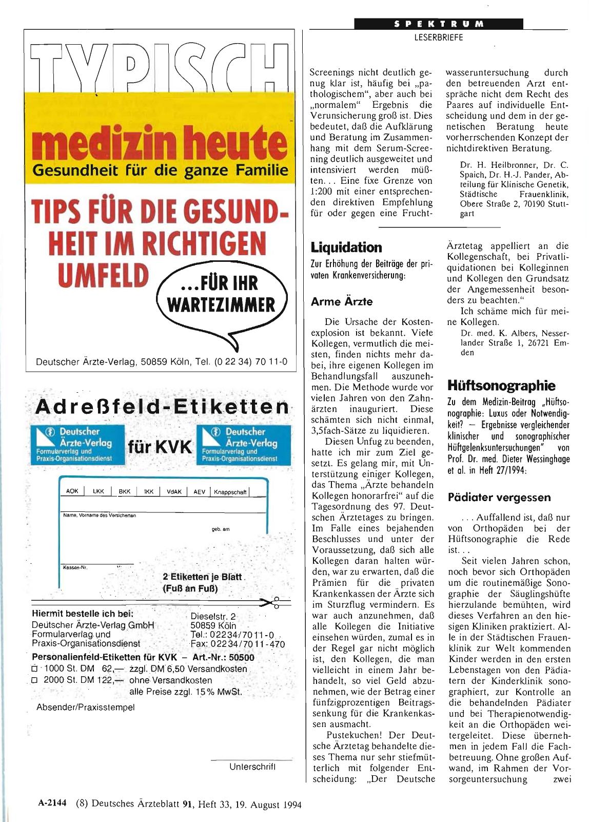 Vorschauseite 1: Hüftsonographie: Pädiater vergessen