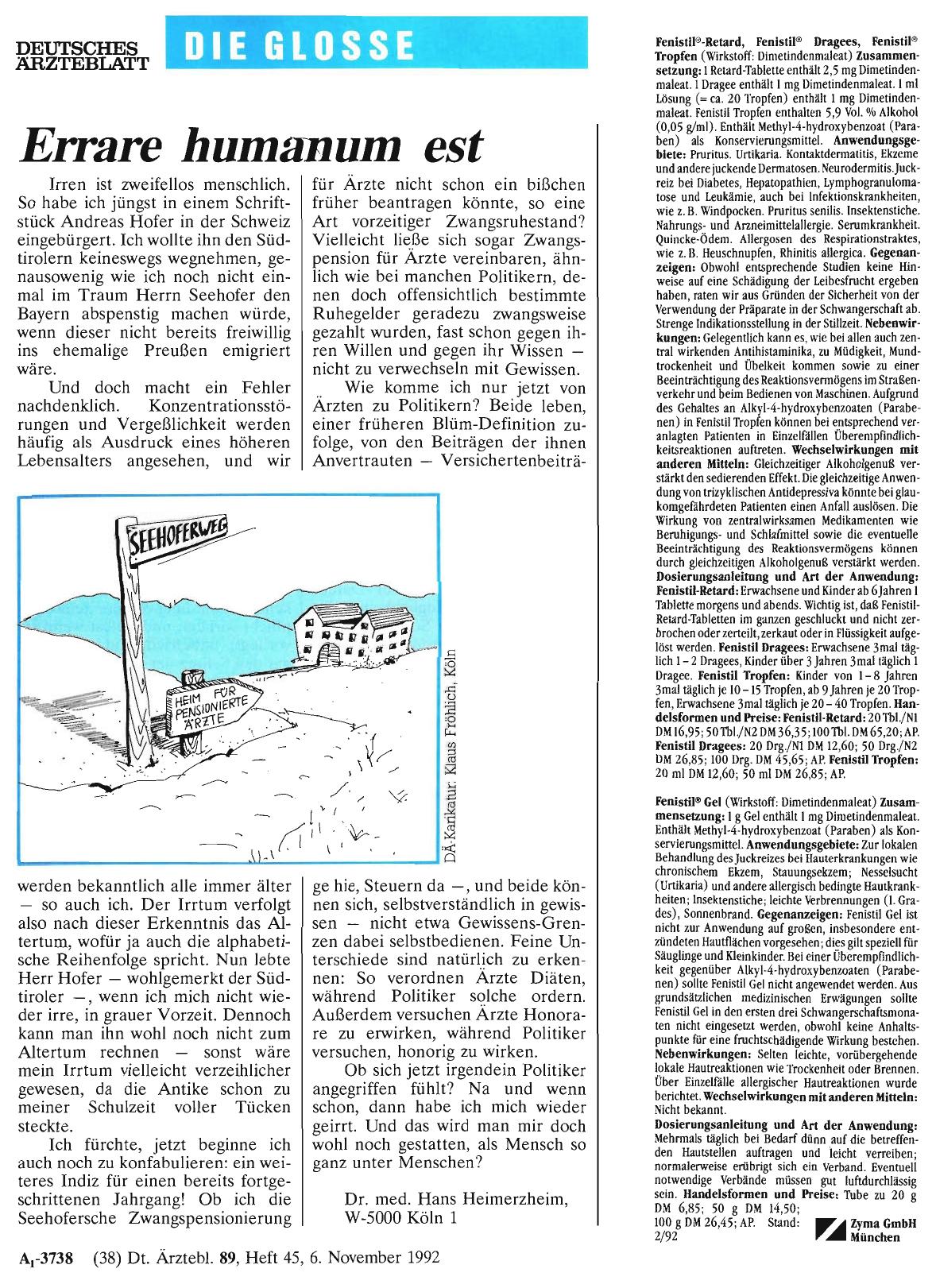 Vorschauseite 1: Errare humanum est