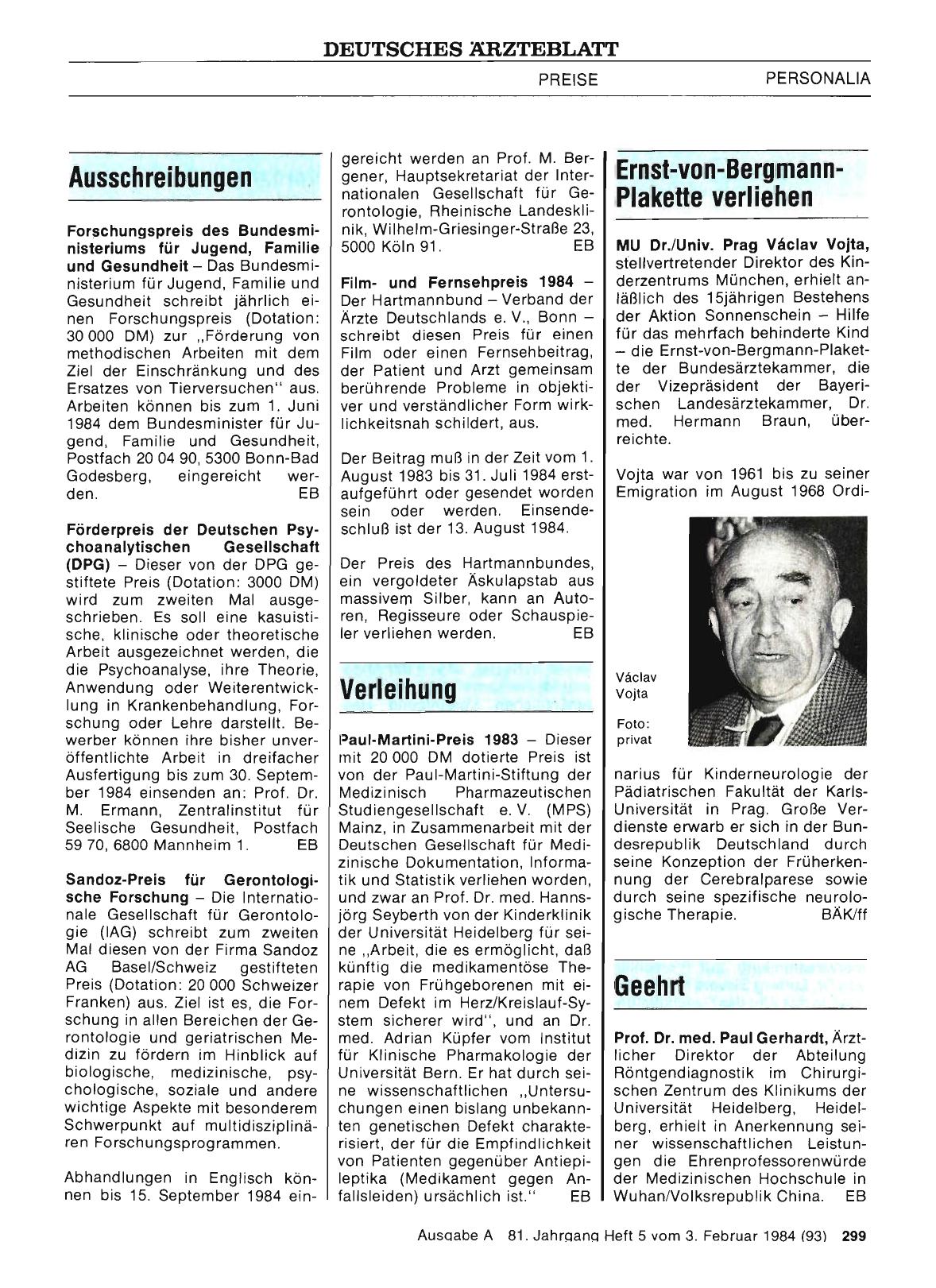 Vorschauseite 1: Geehrt