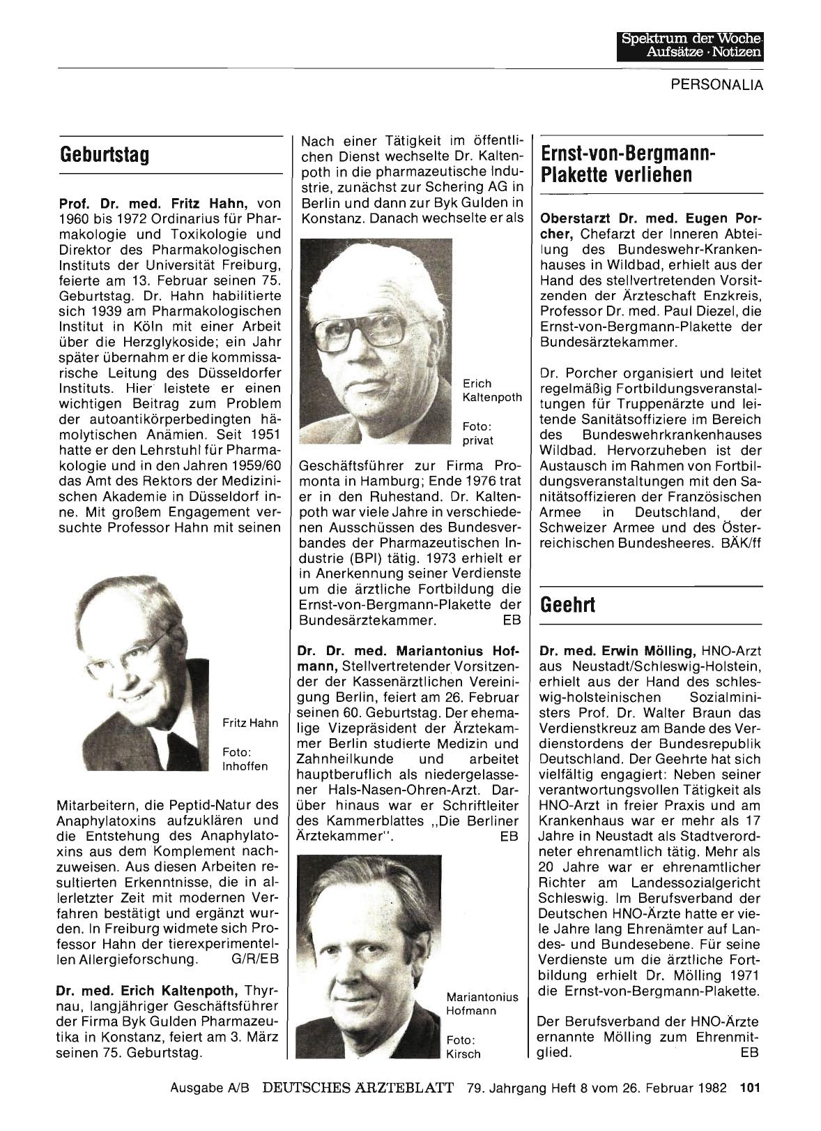 Vorschauseite 1: Geehrt