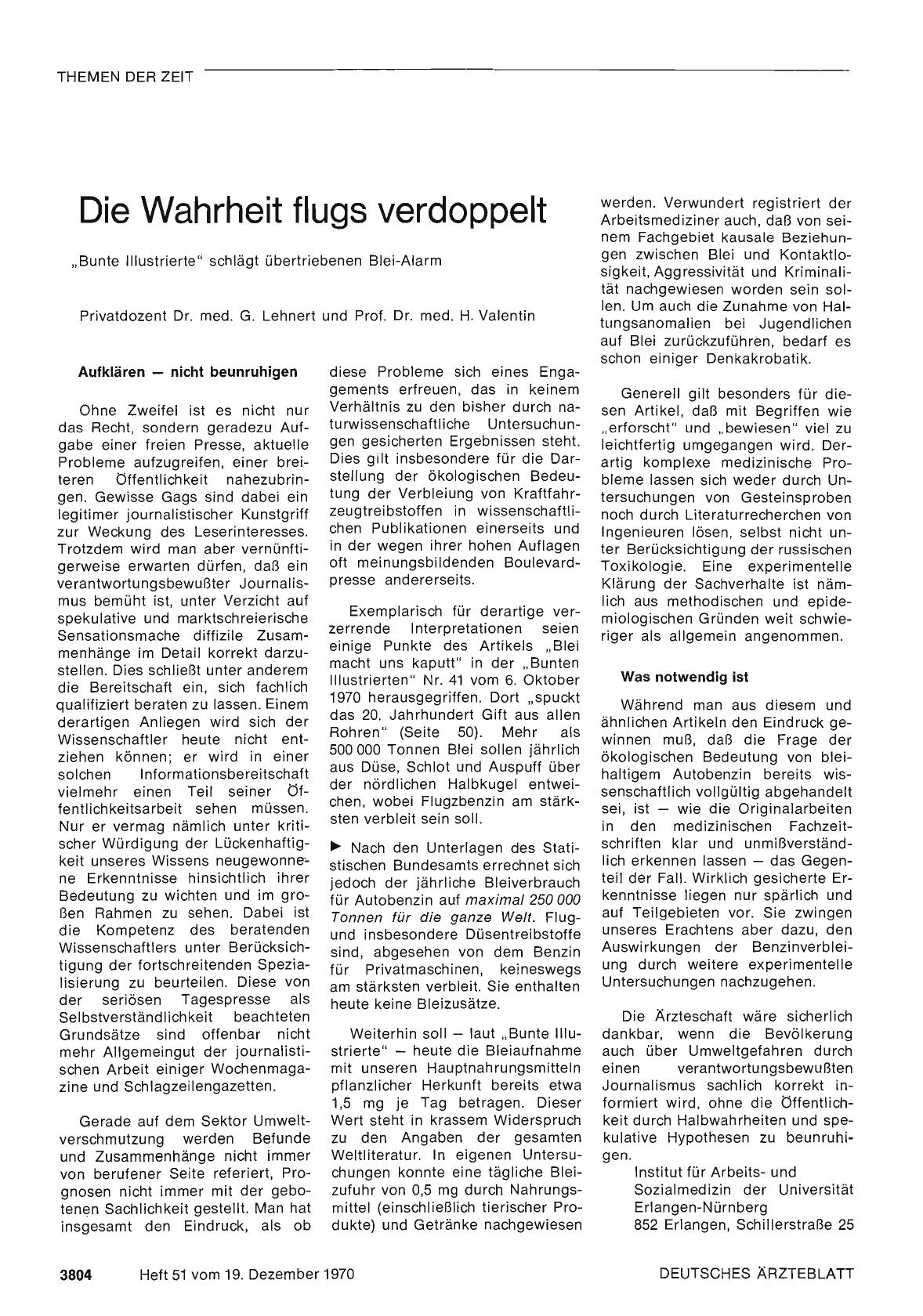 Vorschauseite 1: Die Wahrheit flugs verdoppelt