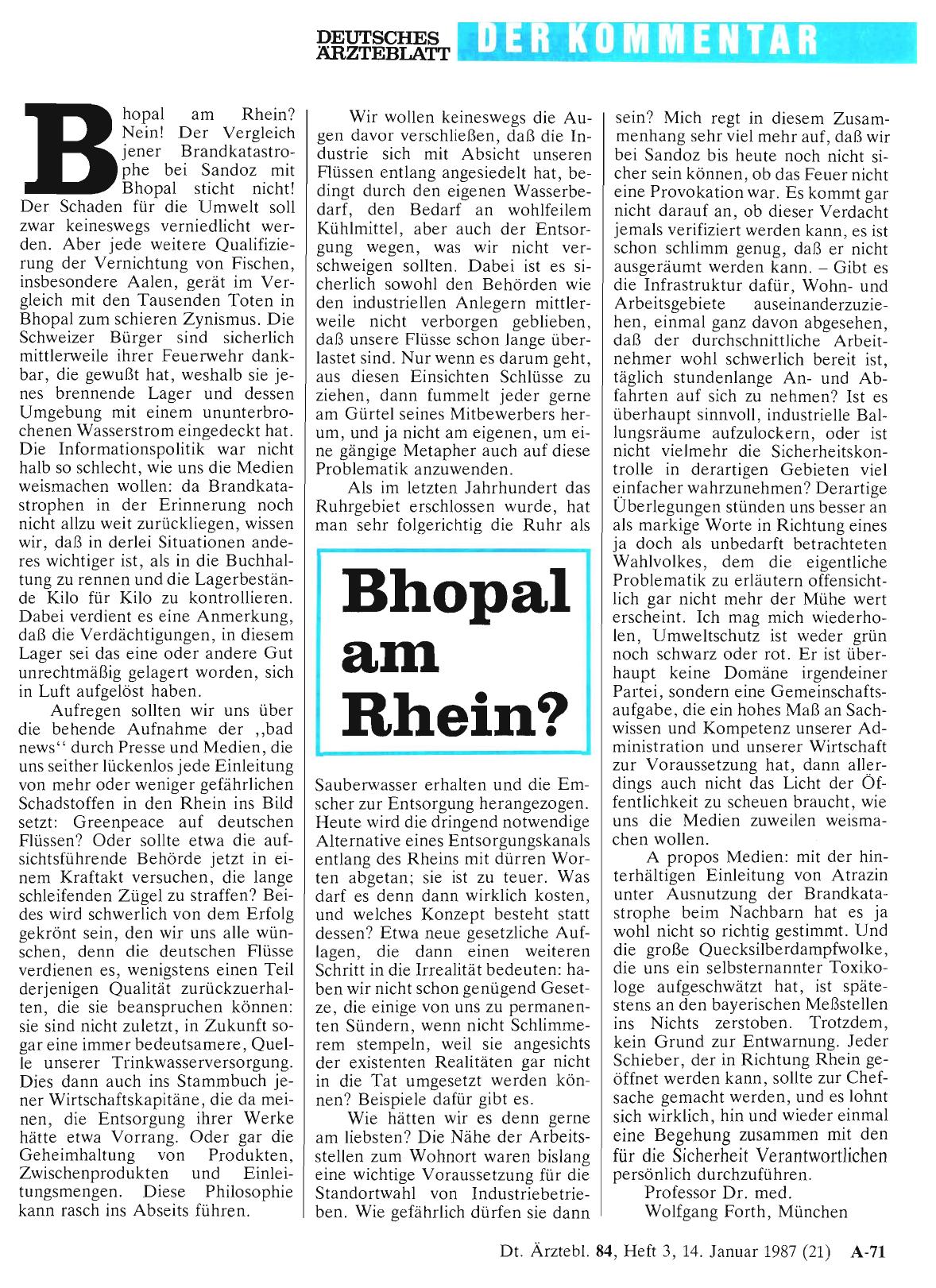 Vorschauseite 1: Bhopal am Rhein?