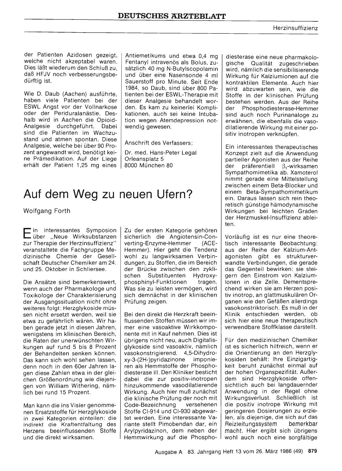 Vorschauseite 1: Auf dem Weg zu neuen Ufern?