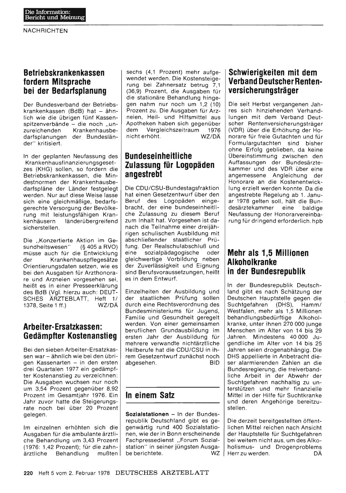 Vorschauseite 1: Schwierigkeiten mit dem Verband Deutscher Rentenversicherungsträger