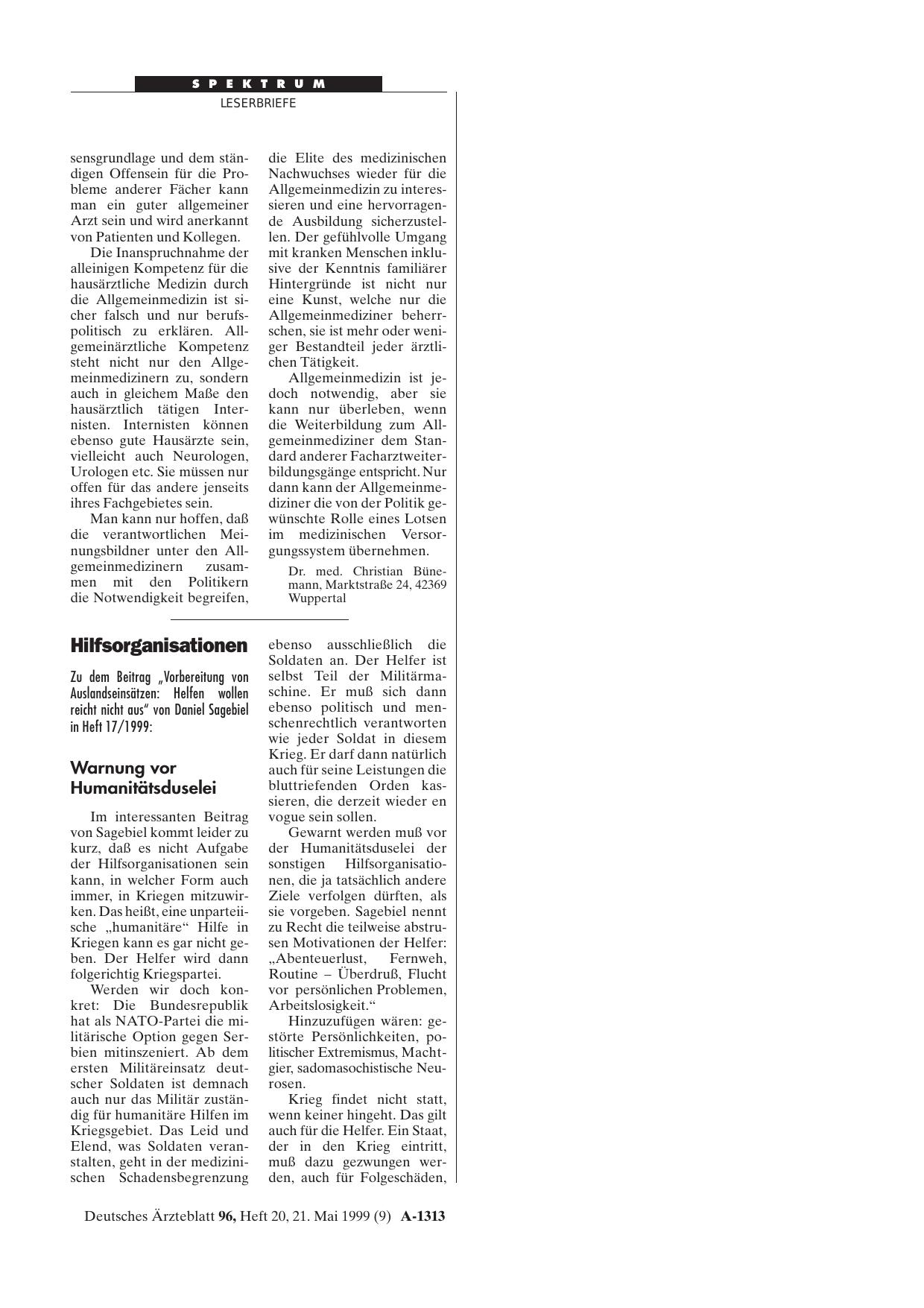 Vorschauseite 1: Hilfsorganisationen: Warnung vor Humanitätsduselei