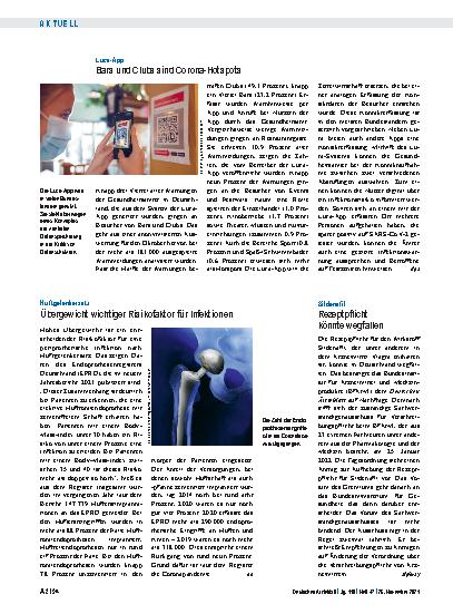 Vorschauseite 1: Luca-App: Bars und Clubs sind Corona-Hotspots