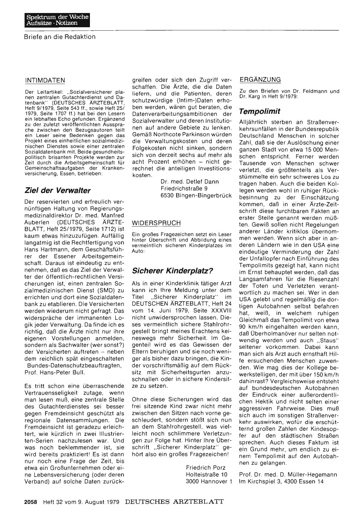Vorschauseite 1: ERGÄNZUNG: Tempolimit