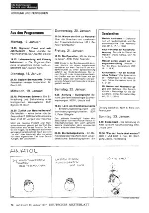 Vorschauseite 1: Aus den Programmen