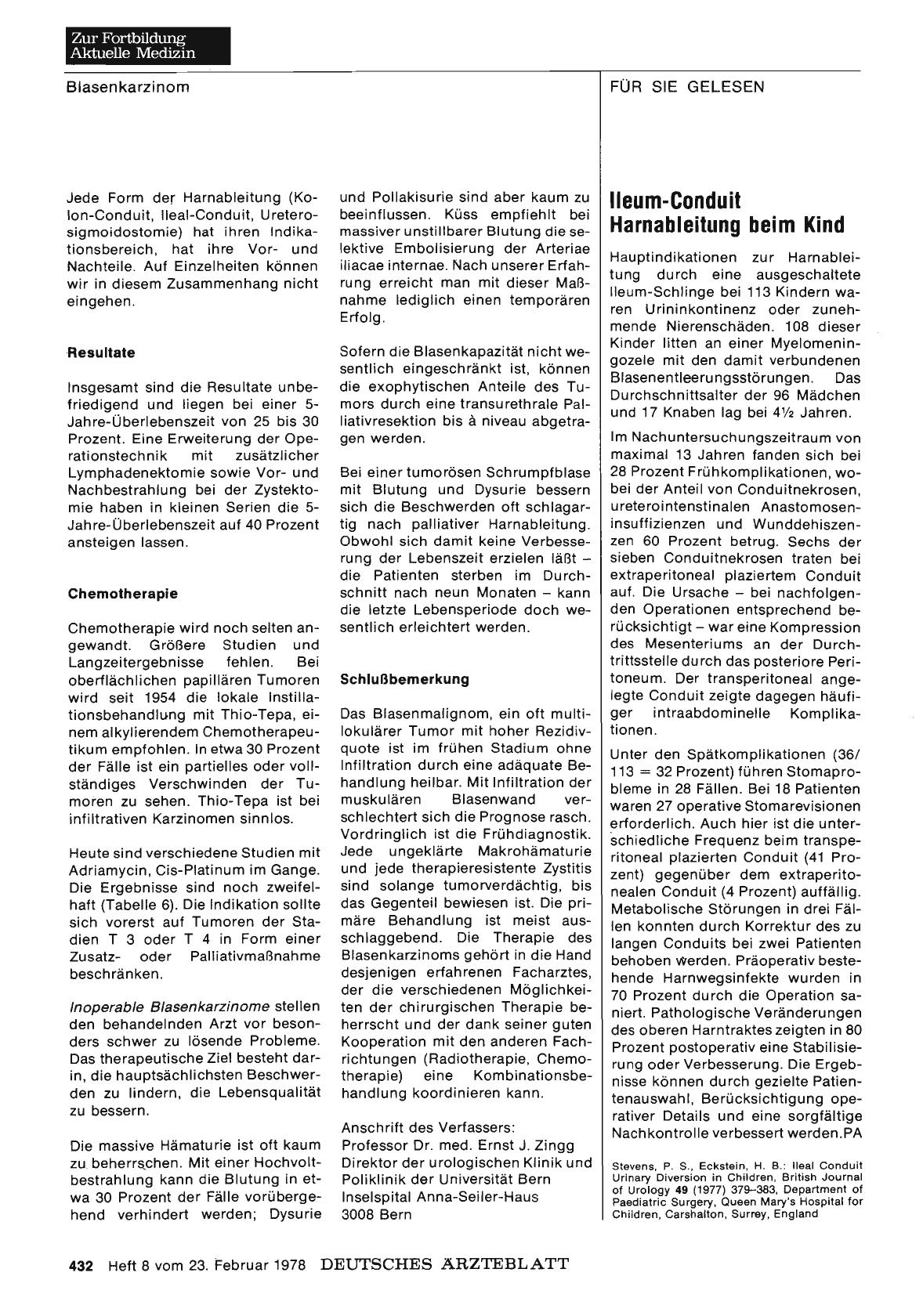 Vorschauseite 1: Ileum-Conduit Harnableitung beim Kind