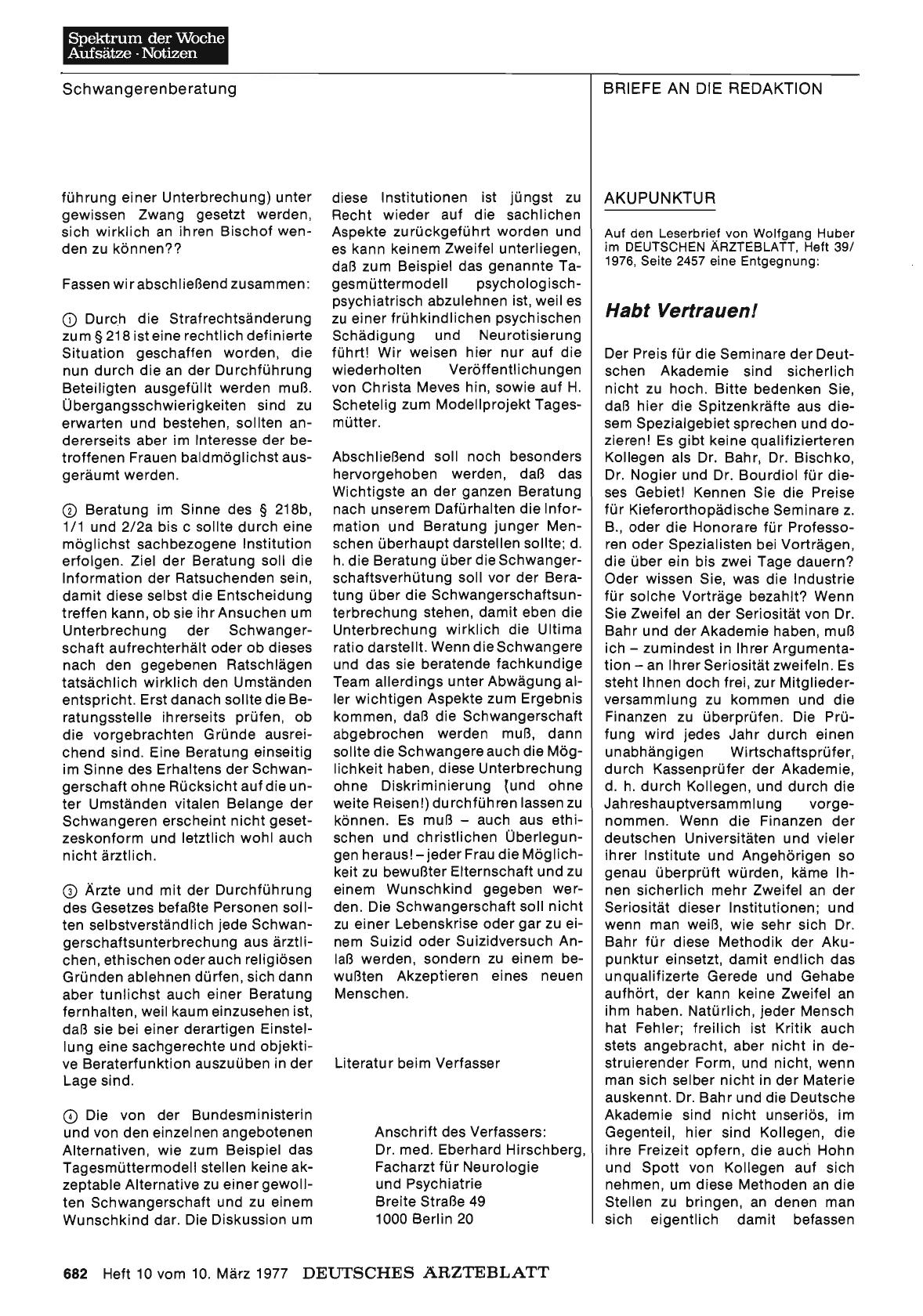 Vorschauseite 1: AKUPUNKTUR: Habt Vertrauen!