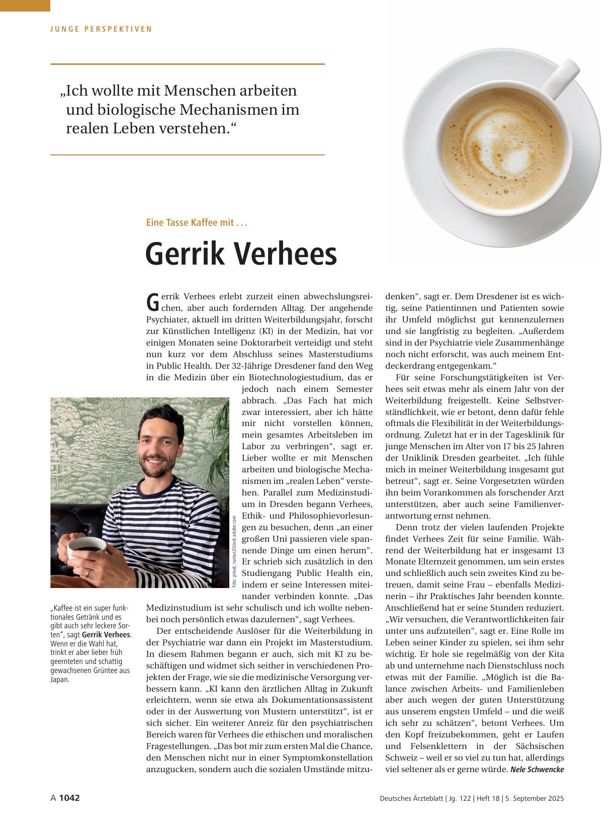 Vorschauseite 1: Eine Tasse Kaffee mit. .. Gerrik Verhees