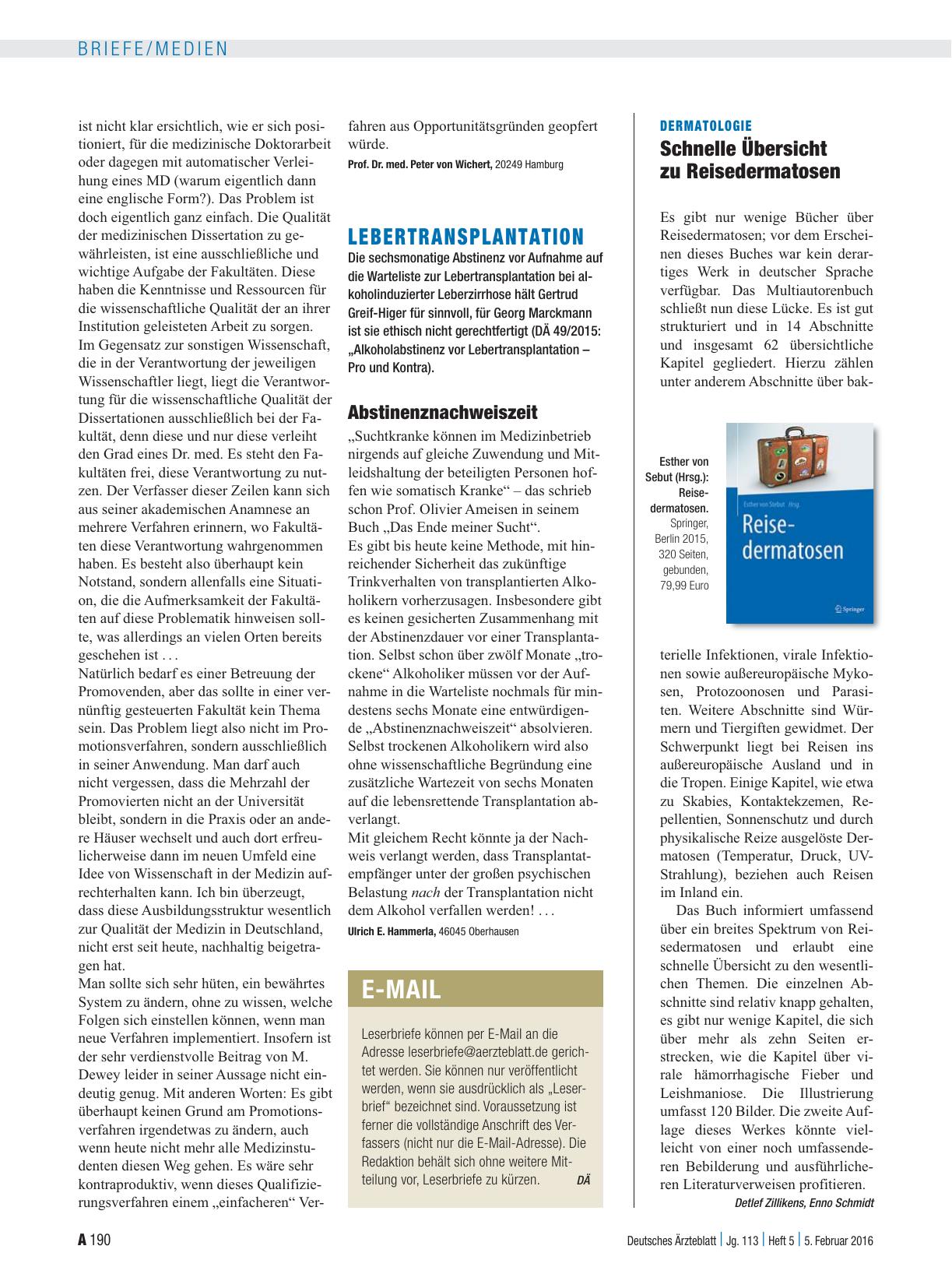 Vorschauseite 1: Dermatologie: Schnelle Übersicht zu Reisedermatosen