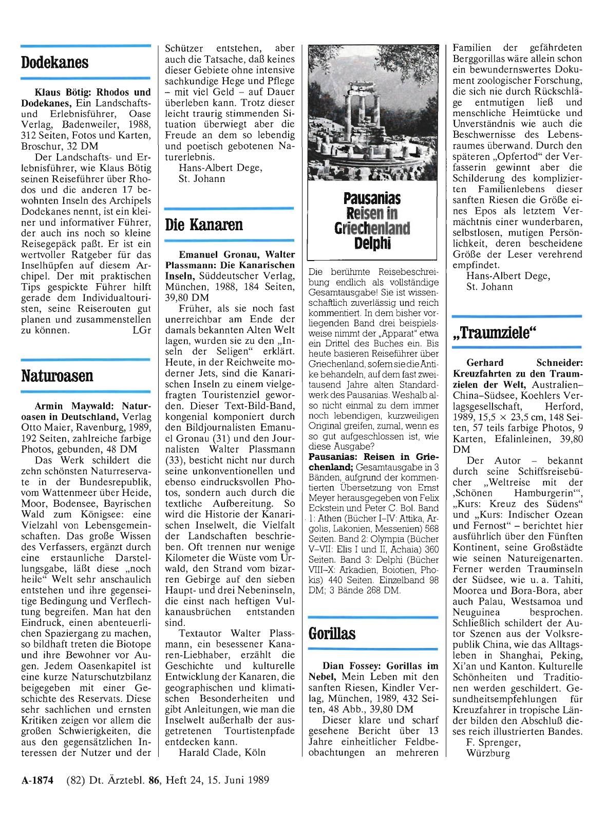 Vorschauseite 1: „Traumziele“