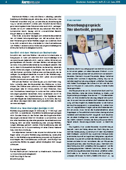 Vorschauseite 1: Bewerbungsgespräch: Wer übertreibt, gewinnt